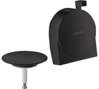 hansgrohe Exafill S set complet bec de baignoire, drain et trop-plein, 58117670, Couleur: noir mat