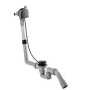 hansgrohe Exafill set complet 58307330 bec de bain, garniture de vidage et trop-plein, chrome noir poli