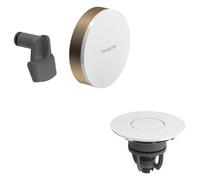 hansgrohe Exafill Set de finition Bec déverseur pour baignoire, garniture d'écoulement et de trop-plein, 58119140, Couleur: bronze brossé