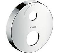 Hansgrohe hansgrohe Rosace de rallonge Axor 2-L, ronde, avec flèche de réglage, nickel brossé Quantité:1