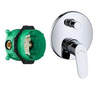 HANSGROHE Façade Focus pour mitigeur bain douche encastré Chromé avec corps encastré