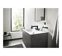 hansgrohe Finoris 110 3 trous mitigeur lavabo 76033670 avec push-open garniture de vidange , noir mat
