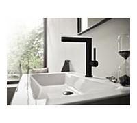 Hansgrohe Mitigeur de lavabo Finoris 230 – bec pivotant, vidage Push-Open – Noir mat 76060670