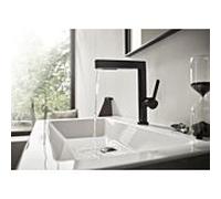 hansgrohe Finoris 230 mitigeur lavabo 76063670 avec douchette extractible 2jet et garniture de vidange push-open, noir mat