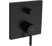 hansgrohe Finoris 76416670 Mitigeur monocommande pour baignoire encastré avec combinaison de sécurité intégrée conforme à la norme EN1717 Noir mat
