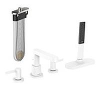 Hansgrohe Mitigeur bain-douche Finoris 76444700 – 4 trous sur gorge, portée 152 mm, blanc mat, sBox