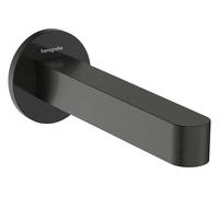 Bec de baignoire mural Hansgrohe Finoris 76410340, saillie 174 mm, chrome noir brossé