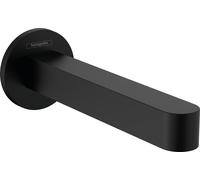 Hansgrohe Bec pour mitigeur de baignoire Finoris 76410670 saillie 174mm, fixation murale, noir mat