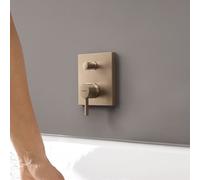 Hansgrohe Kit d'installation Finoris 76415140 pour mitigeur de baignoire encastré, bronze brossé
