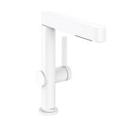 Hansgrohe Finoris - Mitigeur de lavabo 230, avec Push-Open et bec extractible, EcoSmart, blanc mat 76063700