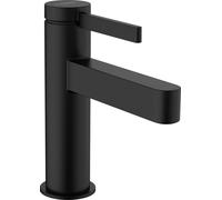 hansgrohe Finoris 100 mitigeur lavabo 76010670 avec garniture de vidange push-open, noir mat