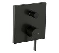 Kit d'installation Hansgrohe Finoris 76416340 pour mitigeur de baignoire encastré, avec sécurité intégrée, finition chrome noir brossé