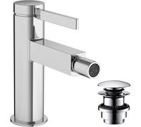 hansgrohe Finoris Mitigeur monocommandé pour bidet avec vidage Push-Open, saillie 129mm, 76200000, Couleur: chrome