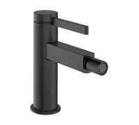 hansgrohe Finoris Mitigeur monocommandé pour bidet avec vidage Push-Open, saillie 129mm, 76200340, Couleur: Chrome noir brossé