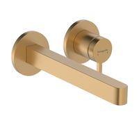 Hansgrohe Mitigeur mural lavabo Finoris 76050140 - bec 22,5 cm, saillie 228 mm, Bronze brossé