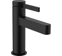 hansgrohe Finoris Robinet de lave-mains 100 eau froide sans tirette ni vidage, noir mat, 76013670