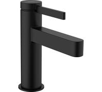 hansgrohe Finoris Robinets d'eau froide 100 sans garniture de vidage, portée 126mm, 76013670, Couleur: noir mat