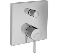 hansgrohe Finoris robinetterie de baignoire monocommande modèle encastré avec combiné de sécurité intégré selon EN1717, 76416000, Couleur: chrome