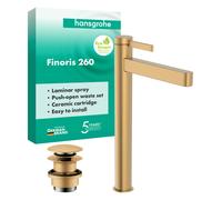 hansgrohe Finoris Mitigeur de lavabo à bec haut 260, 76070140, 260