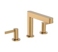 hansgrohe Finoris robinetterie de lavabo 3 trous 110 avec vidage Push-Open, portée 169mm, 76033140, Couleur: Bronze brossé