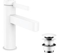hansgrohe Finoris robinetterie de lavabo monocommande 100 avec vidage PUSH-Open, portée 126mm, 76010700