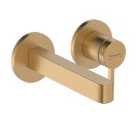 Kit d'installation Hansgrohe Finoris 76051140 pour mitigeur de lavabo encastré, fixation murale, saillie 168 mm, bronze brossé