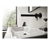 hansgrohe Finoris set de montage final 76050670 mitigeur lavabo , pour montage mural, avec bec 22,5 cm, noir mat