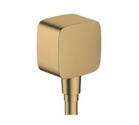 Hansgrohe Fixfit - Coude de raccordement avec clapet anti-retour, bronze brossé 26457140