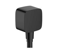 Hansgrohe Fixfit - Coude de raccordement avec clapet anti-retour, noir mat 26457670