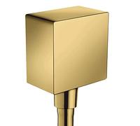 hansgrohe FixFit Coude de raccordement Square, aspect doré poli, 26455990