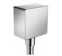Hansgrohe Coude de raccord FixFit Square 26455000 - Chromé - Clapet anti-retour