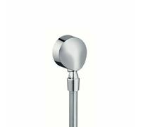 Hansgrohe - Raccordement du flexible Fixfit E avec clapet anti-retour et rotule, chrome 27505000