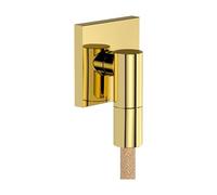 hansgrohe FixFit Fine E 28883990 Raccord mural universel avec clapet anti-retour, coude de raccordement mural, aspect or poli