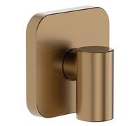hansgrohe FixFit Fine Q raccord mural avec clapet anti-retour, 28884140, Couleur: Bronze brossé