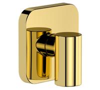 hansgrohe FixFit Fine Q raccord mural avec clapet anti-retour, 28884990, Couleur: Optique en or poli