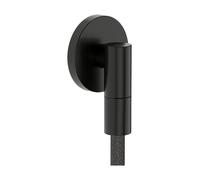 hansgrohe FixFit Fine S 28882340 Raccord mural universel avec clapet anti-retour, coude de raccordement mural, chrome brossé noir