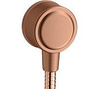 hansgrohe Fixfit raccordement mural 16884310 avec clapet anti-retour, or rouge brossé