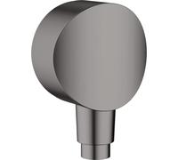 hansgrohe FixFit S 26453340 Raccord de tuyau mural avec système anti-refoulement Noir brossé