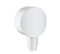 hansgrohe Fixfit S 26453700 avec clapet anti-retour et support de raccordement en plastique, blanc mat