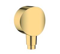 hansgrohe FixFit S 26453990 Raccord de tuyau mural avec dispositif anti-refoulement Aspect or poli