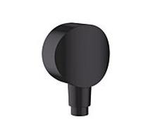 Hansgrohe Raccord de tuyau Fixfit S 26453670 avec clapet anti-retour, noir mat