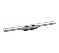hansgrohe Flex caniveau de douche 56050800 70cm, set de finition, raccourci, pour montage mural, optique en acier inoxydable