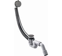 hansgrohe Flexaplus set complet 58316340 set de vidage et trop-plein, chrome noir brossé
