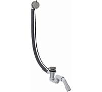hansgrohe Flexaplus set complet 58318330 set de vidage et trop-plein, chrome noir poli