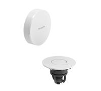 Hansgrohe Flexaplus - Set de finition pour bonde de baignoire, Push-Open, blanc mat/blanc brillant 58187700