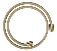 hansgrohe flexible de douche textile 28228950 1250 mm, écrou cylindrique des deux côtés, laiton brossé