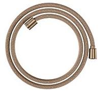 hansgrohe flexible de douche textile 28259310 1600 mm, écrou 1x conique, 1x cylindrique, or rouge brossé