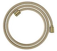 hansgrohe flexible de douche textile 28259950 1600 mm, écrou 1x conique, 1x cylindrique, laiton brossé
