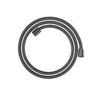 Hansgrohe Flexible de douche Designflex 28260340 160 cm textile - noir chromé brossé, anti-pliure