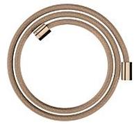 hansgrohe flexible de douche textile 28261300 1600 mm, écrou cylindrique des deux côtés, or rouge poli